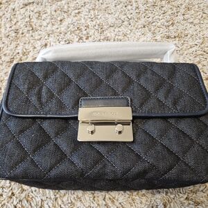 Michael Kors Quilted Black Clutch